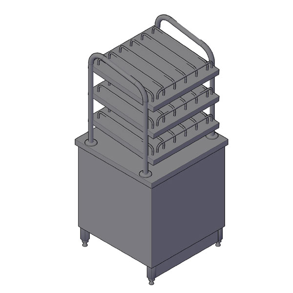 Bardak Ünitesi | Bardak Ünitesi 3 Raflı 71x70x130